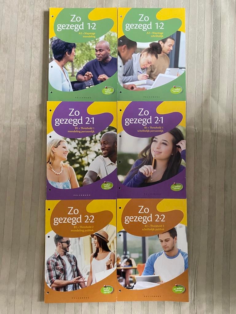 Zo gezegd 1.2, 2.1, 2.2 mondeling en schriftelijk, Ophalen, Zo goed als nieuw, Non-fictie