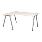 Bureau IKEA Galant blanc, Huis en Inrichting, Ophalen, In hoogte verstelbaar, Gebruikt, Bureau