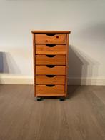 Grenen houten ladekastje, Huis en Inrichting, Ophalen, Minder dan 50 cm, Gebruikt, 5 laden of meer