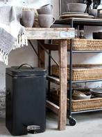 Pedaal Vuilbak / Prullenbak Factory-Black landelijk puur 60L, Met pedaal, 50 tot 75 cm, Nieuw, 40 liter of meer