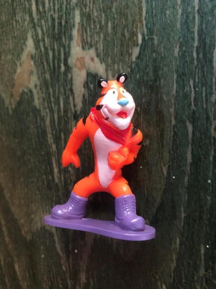Twee vintage Tony the Tiger figuren – Kellogg’s promotie (19, Verzamelen, Poppetjes en Figuurtjes, Zo goed als nieuw, Ophalen