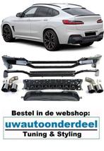Uitlaat Sport Diffuser glans Zwart Voor Bmw X4 G02 M Pack, Envoi