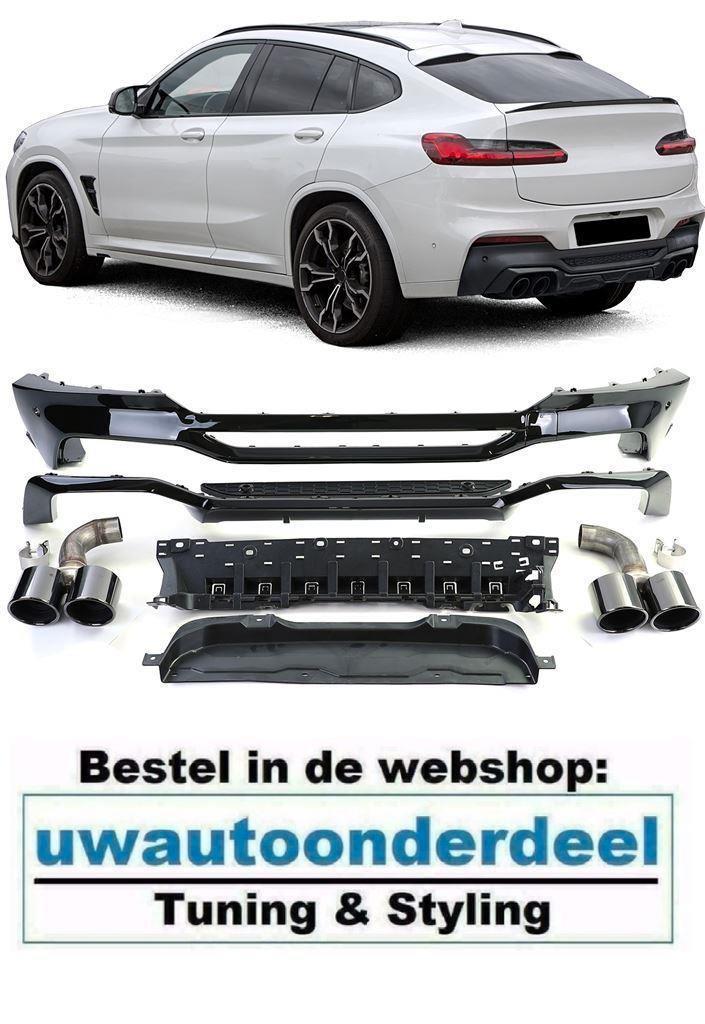 Uitlaat Sport Diffuser glans Zwart Voor Bmw X4 G02 M Pack, Autos : Divers, Tuning & Styling, Envoi