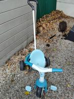 Smoby driewieler blauw, Ophalen, Zo goed als nieuw, Smoby, Duwstang