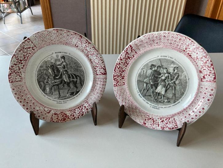 Jeanne D’arc sierschotels - 2 stuks, Antiek en Kunst, Curiosa en Brocante, Ophalen of Verzenden