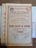 Action ancienne Tramways Saragosse 1908, Enlèvement, Avant 1920, Action