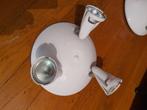 lampen 7 schotels met elk 3 spots en transfo, Comme neuf, Modern wit, Autres culots, Enlèvement ou Envoi