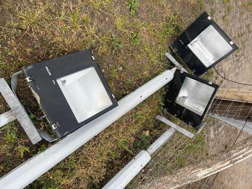 philips rijbak of terrein verlichting, Doe-het-zelf en Bouw, Bouwverlichting, Gebruikt, Lamp met armatuur, 200 tot 500 watt, Ophalen