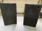 2X Dubbele 15" SUBS 800W 4Ohm, Gebruikt, Subwoofer, 120 watt of meer, Ophalen