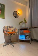Vintage verstelbare draaistoel – retro design, Ophalen, In hoogte verstelbaar, Gebruikt