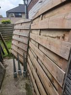 Tuinafsluiting 3 stuks met palen 100 euro, Ophalen, Zo goed als nieuw