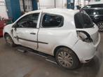 Renault clio met schade 2011, Auto's, Voorwielaandrijving, Stof, Zwart, Wit