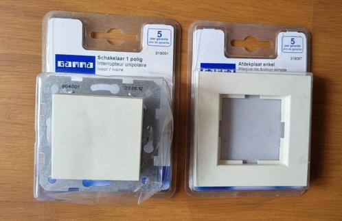 Schakelaar 1 polig Gamma, Doe-het-zelf en Bouw, Elektriciteit en Kabels, Nieuw, Schakelaar, Ophalen of Verzenden