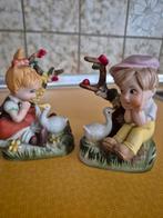 Verliefd stelletje met ganzen, Antiek en Kunst, Curiosa en Brocante, Ophalen