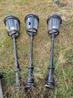 5 metalen lantaarnpalen voor buiten, Tuin en Terras, Buitenverlichting, Ophalen, Gebruikt, Wandlamp, ! /