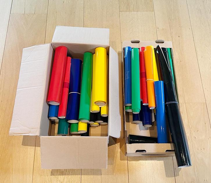 Groot lot plotterfolie voor crafters, Diversen, Schrijfwaren, Zo goed als nieuw, Ophalen of Verzenden