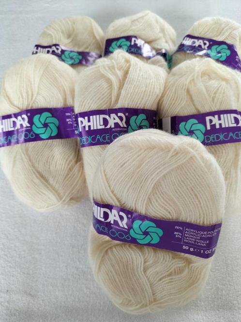 Pelote de laine Phildar Dédicace 006 (7 pelotes)., Hobby & Loisirs créatifs, Tricot & Crochet, Comme neuf, Enlèvement ou Envoi
