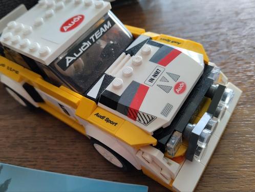 Lego speed 1985 Audi Sport quattro S1, Kinderen en Baby's, Speelgoed | Duplo en Lego, Gebruikt, Lego, Complete set, Verzenden