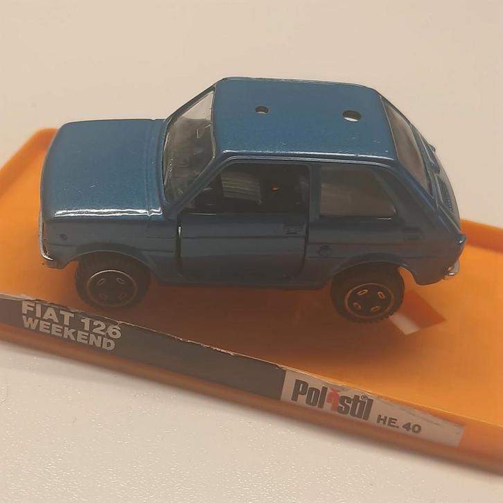 Numéro POLISTIL 1/43 HE40 : FIAT 126 *VINTAGE*, Hobby & Loisirs créatifs, Voitures miniatures | 1:43, Utilisé, Voiture, Autres marques