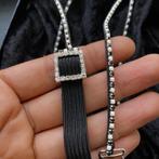 Handgemaakte decoratieve bretellen voor bh of open rug met j, Kleding | Dames, Ondergoed en Lingerie, Ophalen of Verzenden, Zwart