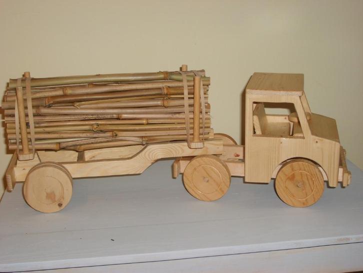 Speelgoed, houten oplegger., Kinderen en Baby's, Speelgoed | Houten speelgoed, Nieuw, Duw- of Trekspeelgoed, Ophalen