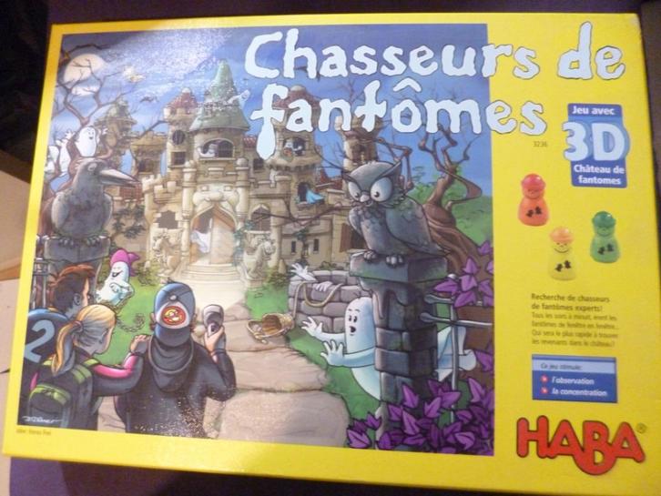 Jeu 'Chasseurs de fantômes' - HABA, Hobby en Vrije tijd, Gezelschapsspellen | Bordspellen, Gebruikt, Ophalen of Verzenden