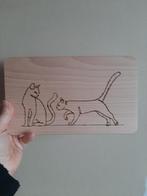 Snijplank met gravering katten, Ophalen, Nieuw