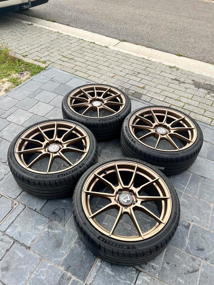 19” 5x112 motec ultralight michelin ps4s, Auto-onderdelen, Banden en Velgen, Band(en), Ophalen