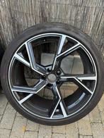 Nette Audi Velgen 21 inch 255/40/21 Met Zomerbanden Pirelli, Auto-onderdelen, Banden en Velgen, Ophalen, 255 mm, 21 inch, Band(en)