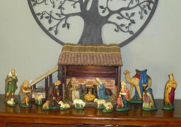 Kerstgroep met Kerststal beschikbaar voor biedingen