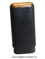 ADORINI  SIGARENKOKER 2-3 SIGAREN - LEER MET HOUT sk04h, Verzenden, Nieuw, Tabaksdoos of Verpakking