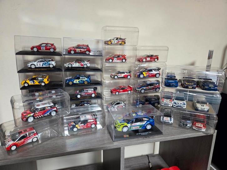 Set van 31 1/43e miniatuurrallyauto's, Hobby en Vrije tijd, Modelauto's | 1:43, Nieuw, Auto, MiniChamps, Ophalen of Verzenden