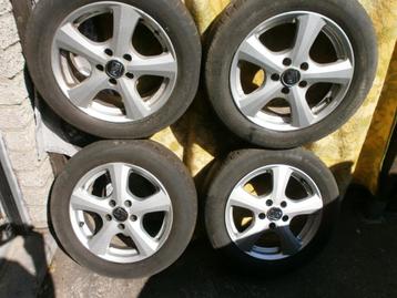 4 jt alu oz msw vw 5x112 7/16 + 4 pn été Conti 205/55/16 91V beschikbaar voor biedingen