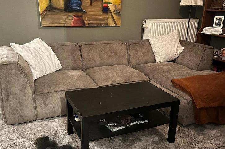 Zetel L-hoek, Huis en Inrichting, Zetels | Zetels en Chaises Longues, Zo goed als nieuw, Driepersoons, 250 tot 300 cm, 150 cm of meer