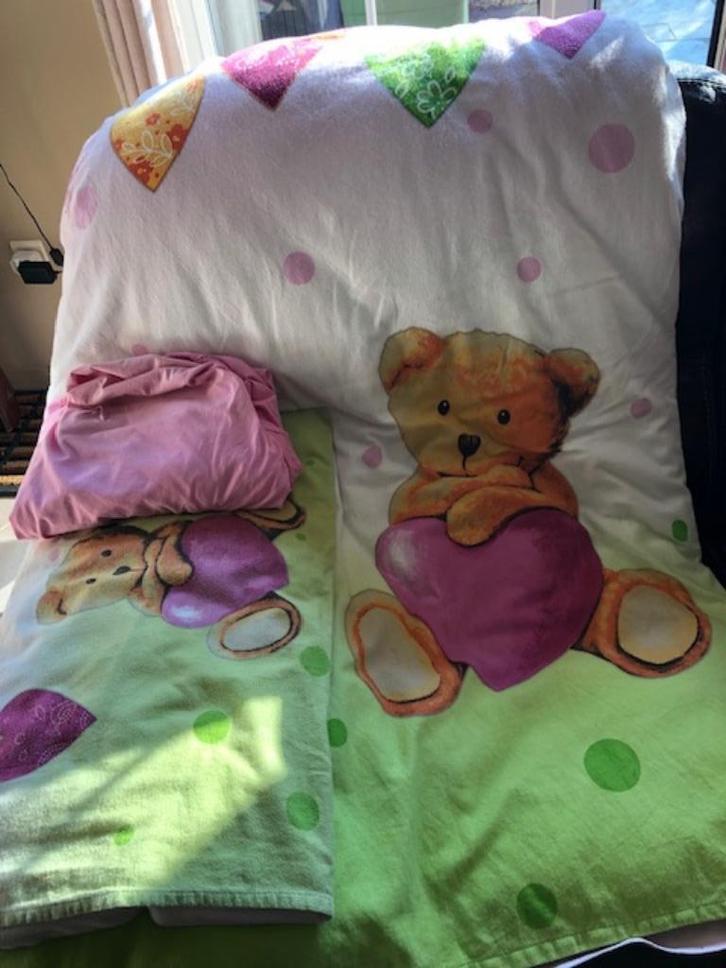 Kinderdekbed,overtrek,hoeslaken, babykussen en kussensloop, Kinderen en Baby's, Dekens, Slaapzakjes en Inbakerproducten, Gebruikt