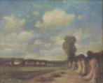 Louis De Saeger (1908-1988): Landschap (78 x 62 cm), Ophalen of Verzenden