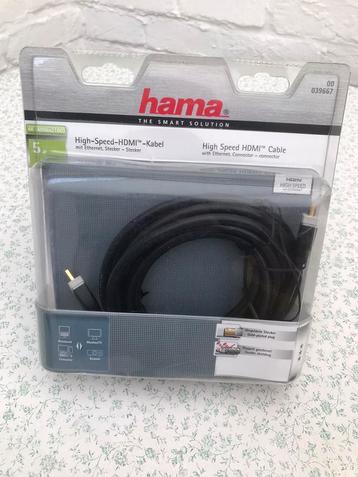 HAMA High-Speed-HDMI-kabel  4K.   5 meter.  ( 2 stuks) beschikbaar voor biedingen