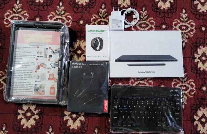 Samsung Galaxy Tab S6 Lite, nieuwe met accessoires, Computers en Software, Overige Computers en Software, Ophalen of Verzenden