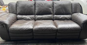 Salon 3-zit met 2 elektrische relaxzetels + 2-zit beschikbaar voor biedingen