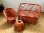 Oranje rieten set voor de kinderkamer, Kinderen en Baby's, Ophalen, Gebruikt, Overige typen