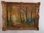schilderij van Winters 84 l x 64 b, Antiek en Kunst, Kunst | Schilderijen | Klassiek, Ophalen