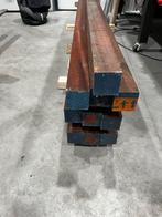 10 stuks - padouk balken 90mm / 90mm / 3000mm, Doe-het-zelf en Bouw, Ophalen, Zo goed als nieuw
