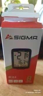 Sigma fiets computer 8.0 bc, Fietsen en Brommers, Ophalen of Verzenden, Snelheidssensor, Nieuw