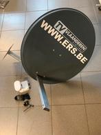 Schotelantenne 60 cm met dubbele LNB, muurbeugel en kabel, Audio, Tv en Foto, Schotelantennes, Ophalen, Gebruikt, (Schotel)antenne