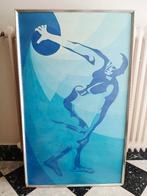 Abstract schilderij Discuswerper, Ophalen, Zo goed als nieuw