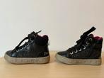 Zwarte lichtgevende Frozen enkellaarsjes van Geox, Kinderen en Baby's, Ophalen of Verzenden, Zo goed als nieuw