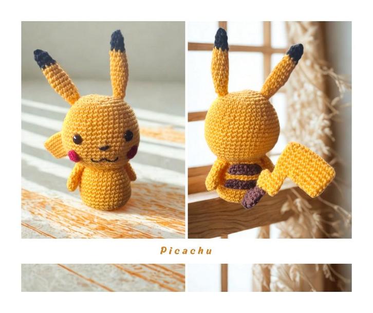 Picachu handgemaakt, Kinderen en Baby's, Speelgoed | Knuffels en Pluche, Ophalen of Verzenden