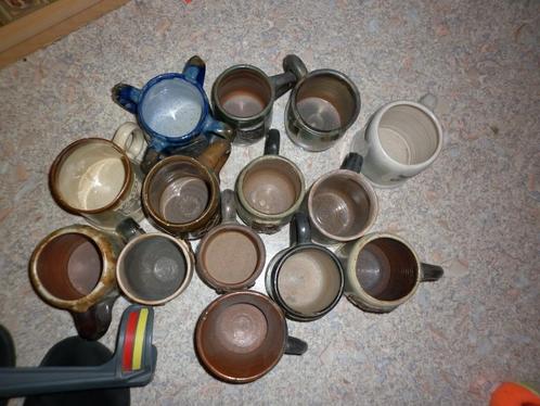14 CHOPES A BIERE, Antiek en Kunst, Antiek | Keramiek en Aardewerk, Ophalen of Verzenden
