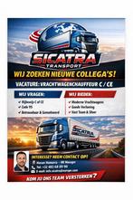 Chauffeurs C/CE, 33 - 40 heures, À partir de 1 an, Contrat à durée indéterminée, Convient comme travail d'appoint