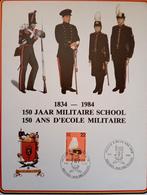 669) 150 jaar militaire school 1984 postzegel / Kaart, Ophalen of Verzenden, Overige soorten, Foto of Poster